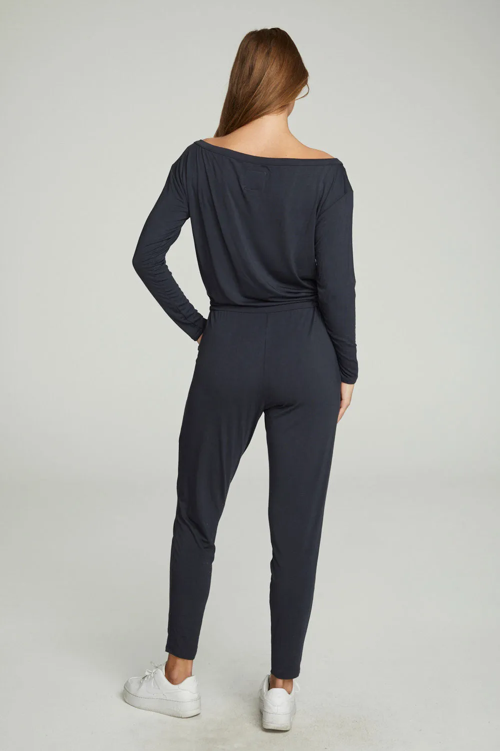 Off The Shoulder Long Sleeve Jumpsuit