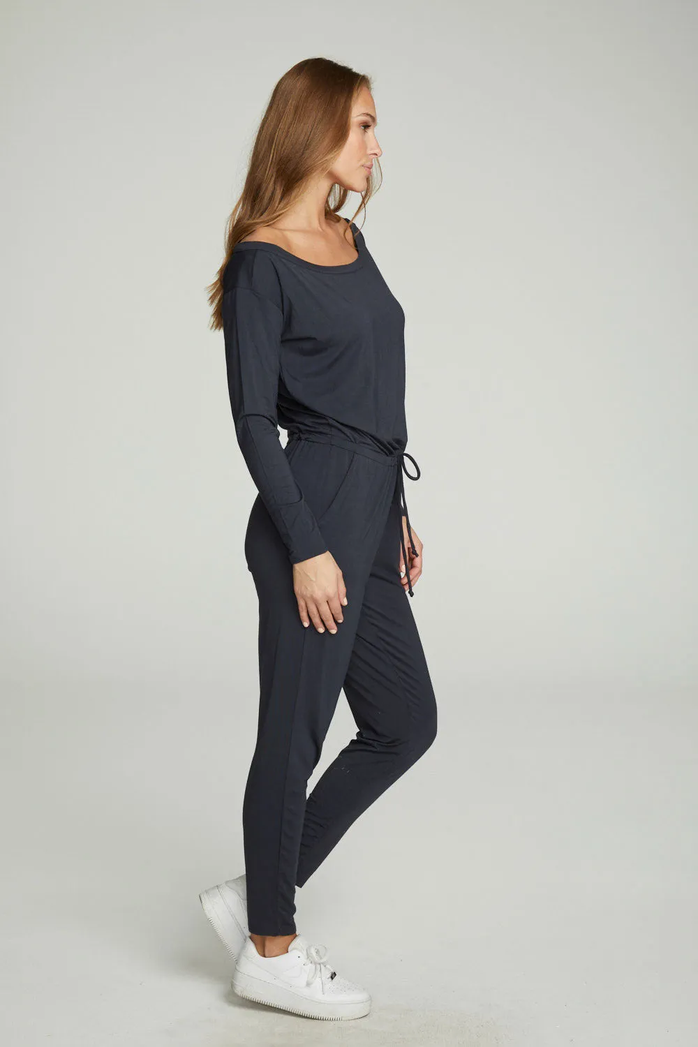 Off The Shoulder Long Sleeve Jumpsuit