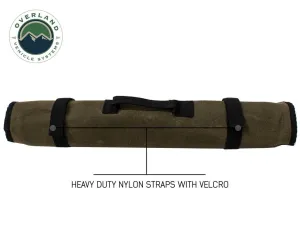 Overland Vehicle Systems Rolled Bag Socket With Handle And Straps - #16 Waxed Canvas | Universal