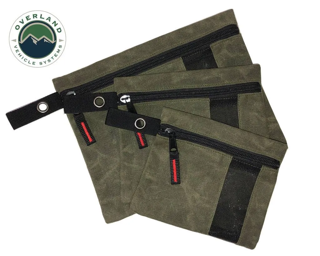 Overland Vehicle Systems Small Bags - 3 Individual  #12 Waxed Canvas | Universal