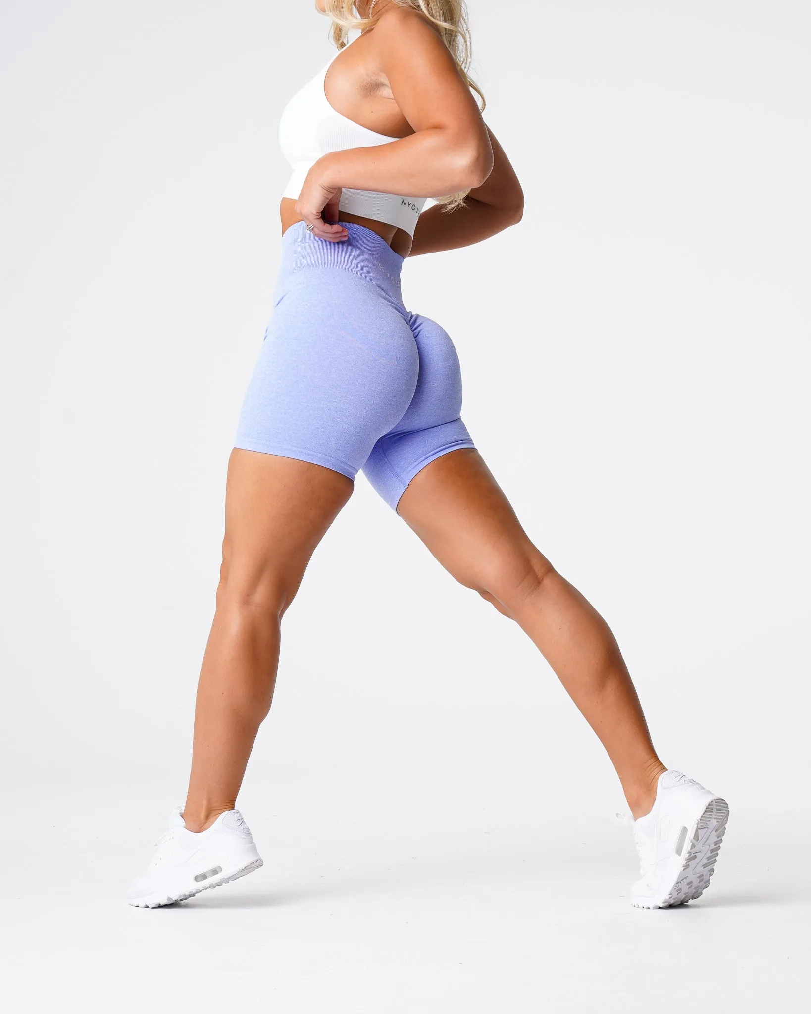 Periwinkle Scrunch Seamless Shorts