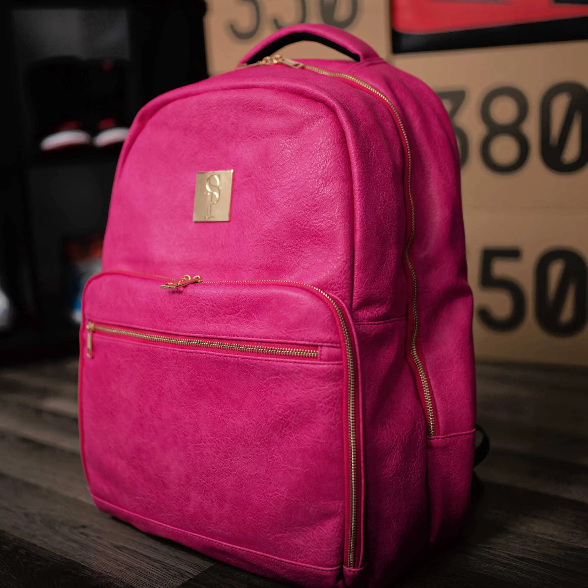 Pink Tumbled Leather Commuter Bag (Only 100 Made)