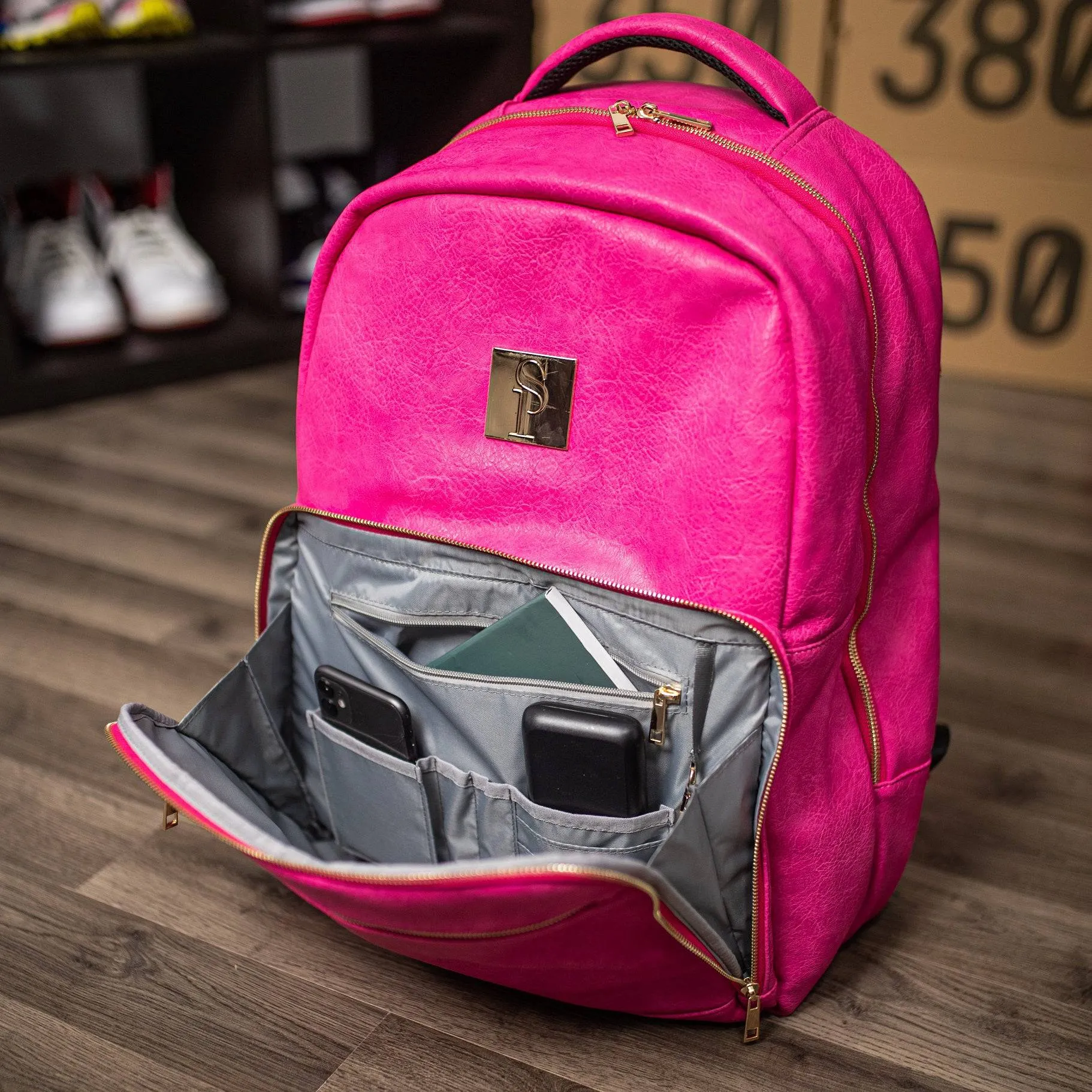 Pink Tumbled Leather Commuter Bag (Only 100 Made)