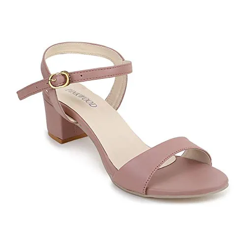 PINKWOOD Womens Pink Heeled Sandal - 6 UK ()