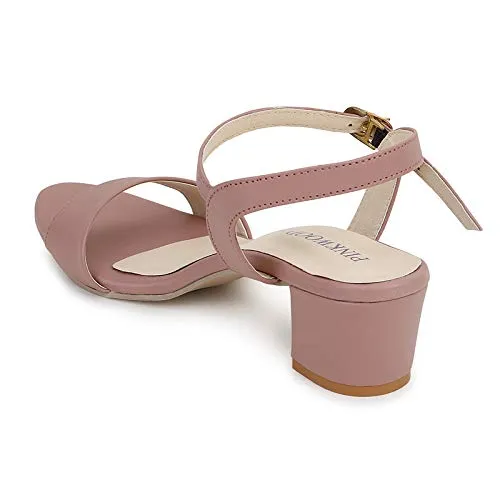 PINKWOOD Womens Pink Heeled Sandal - 6 UK ()