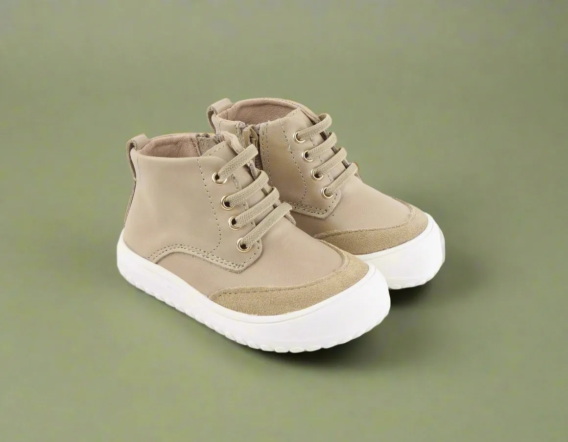 Play Perfect Beige High Top {Premium Leather}