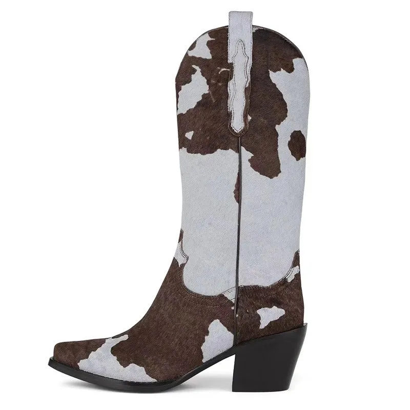 Pre Order:  Animal Pattern Rider Boots