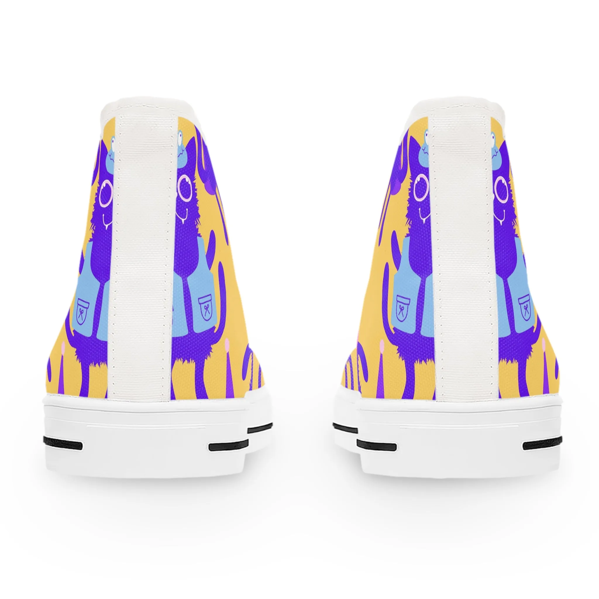 Purple Cats Women's High Top Sneakers