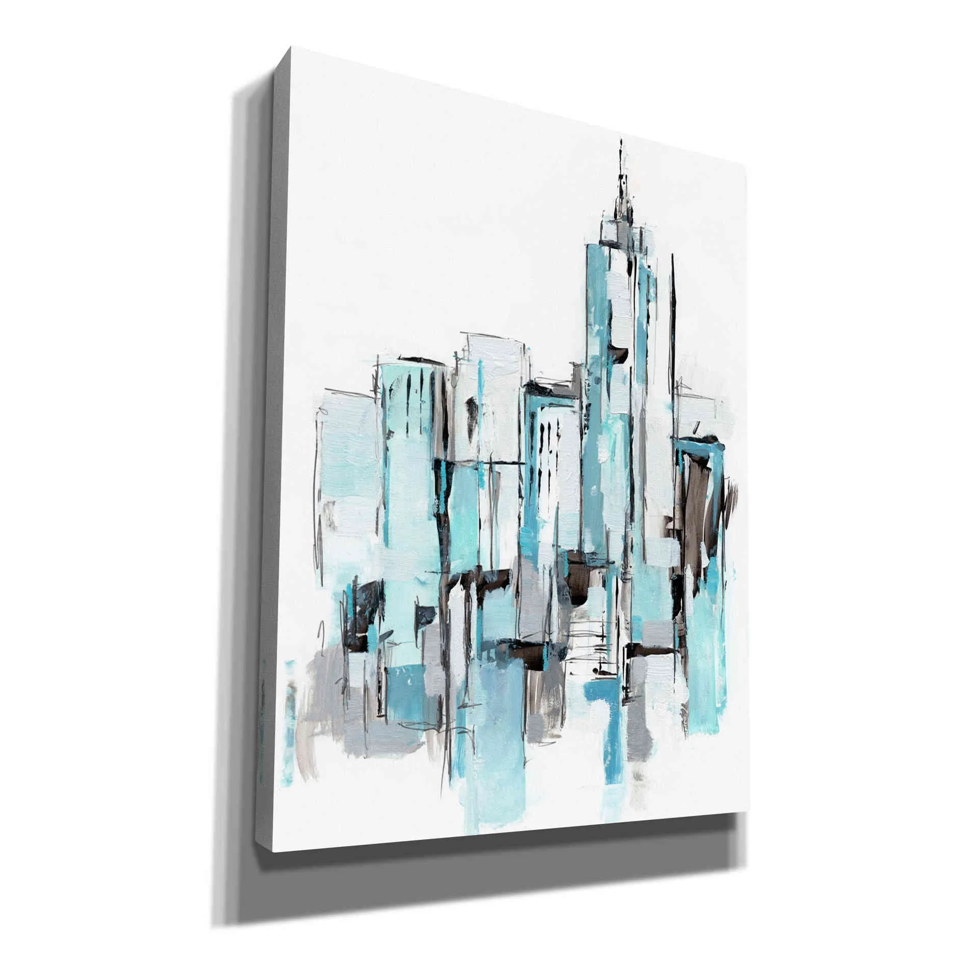 "Blue City I" by Ethan Harper, Canvas Wall Art