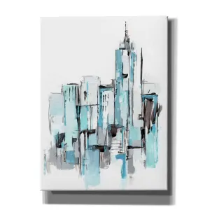 "Blue City I" by Ethan Harper, Canvas Wall Art