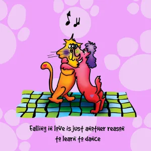 "Falling in love is just another reason to learn to dance" WHIMSHOTS CANVAS