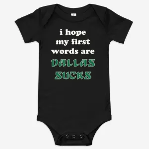 "Philly Baby's First Words" Baby Onesie