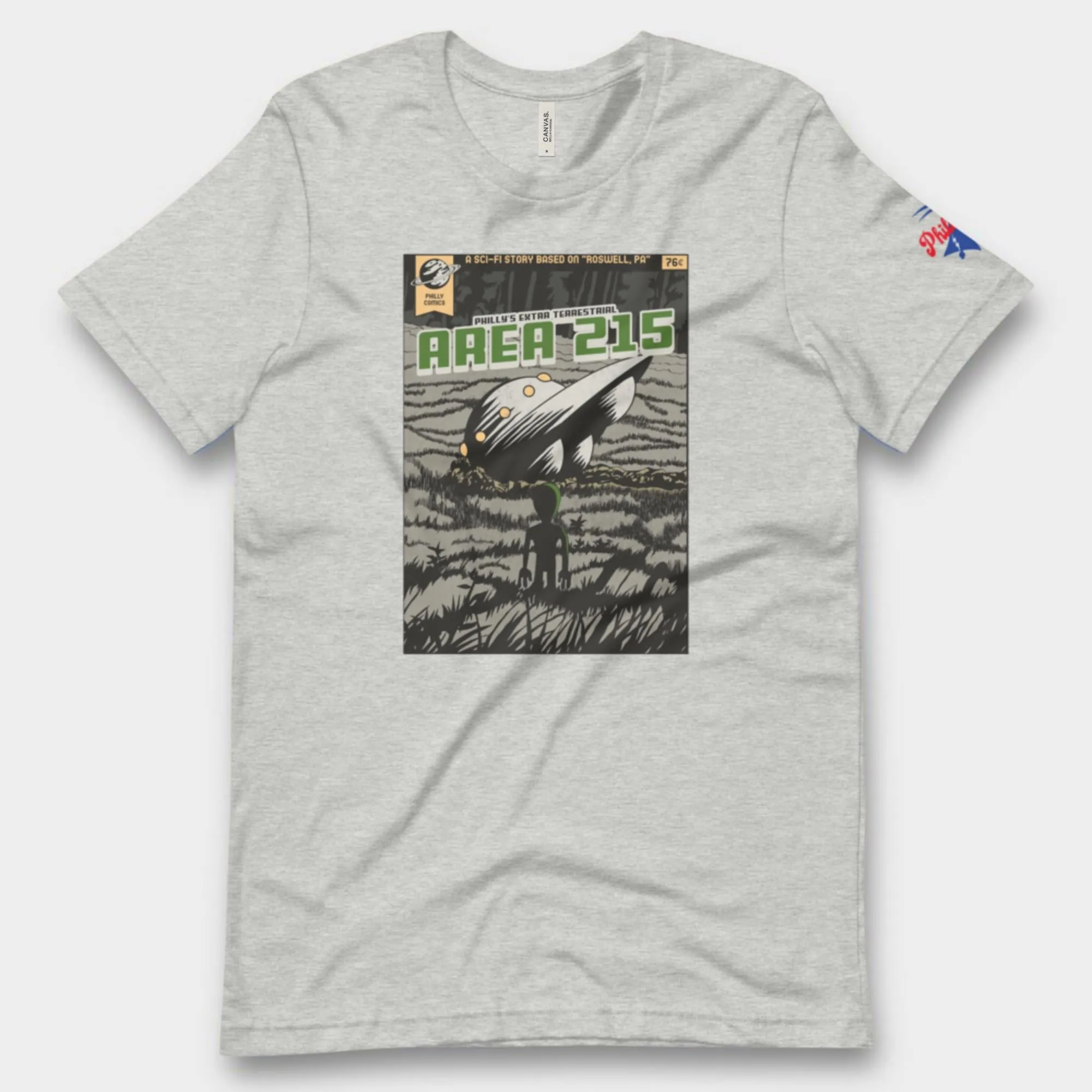 "Philly Comics Area 215 UFO" Tee