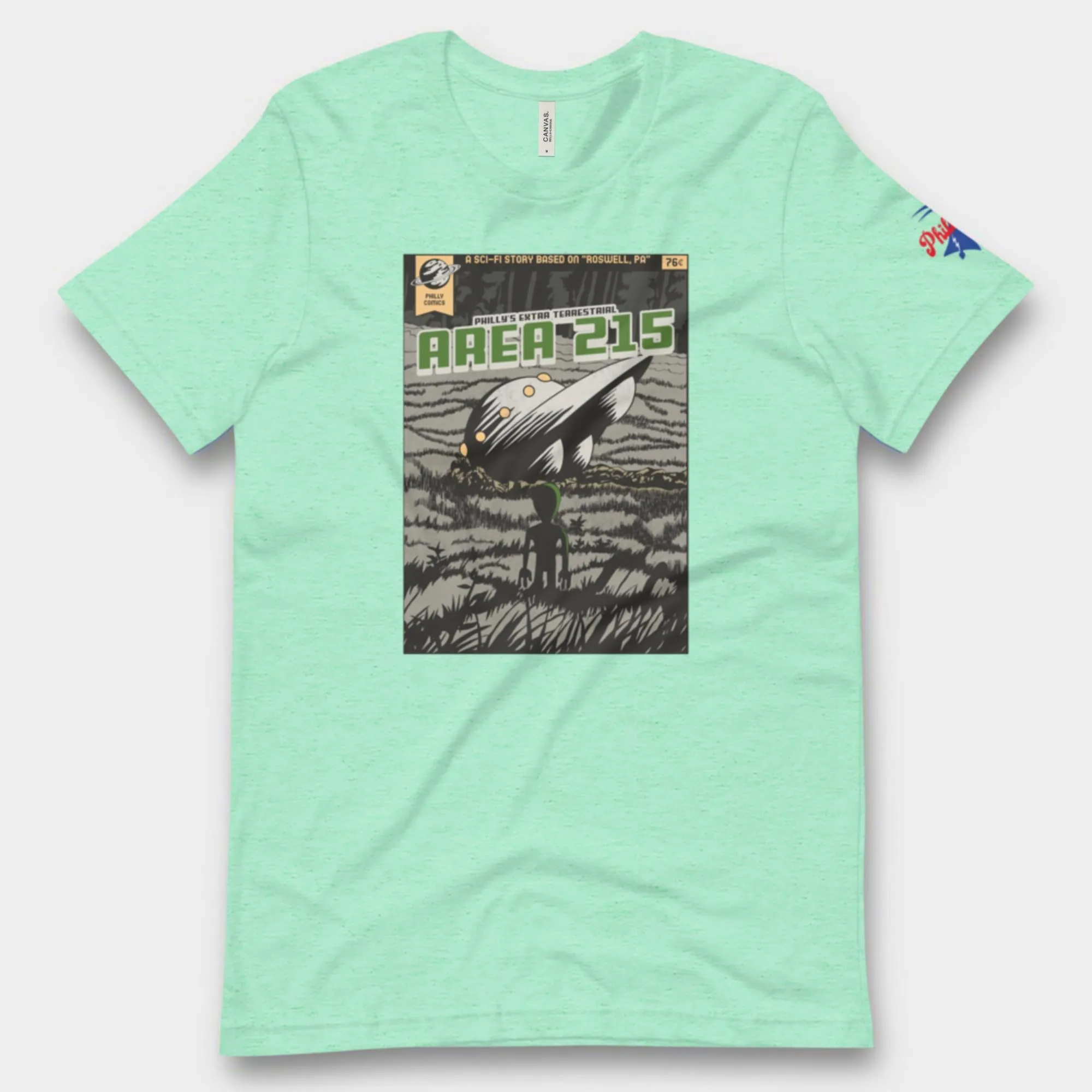 "Philly Comics Area 215 UFO" Tee