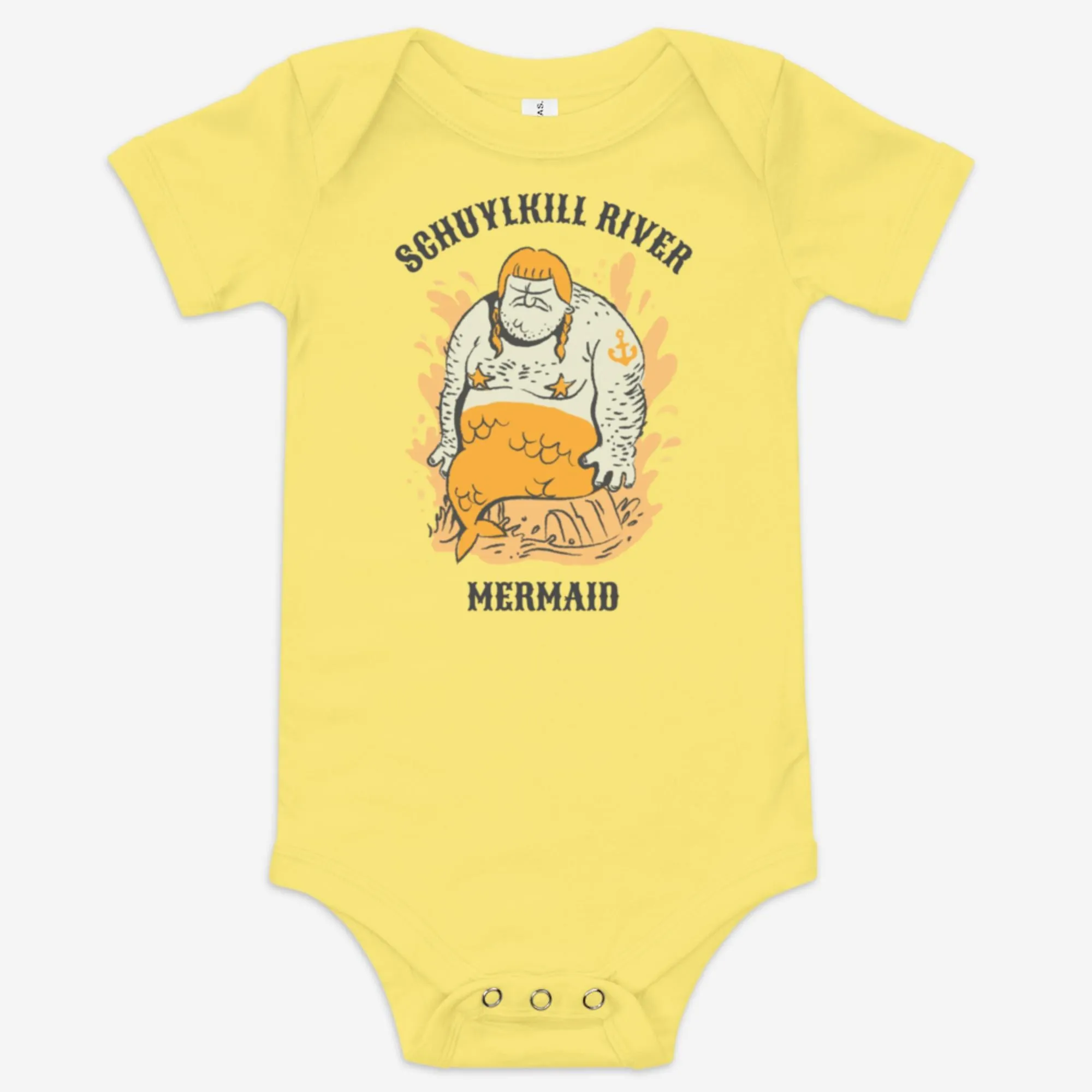 "Schuylkill River Mermaid" Baby Onesie