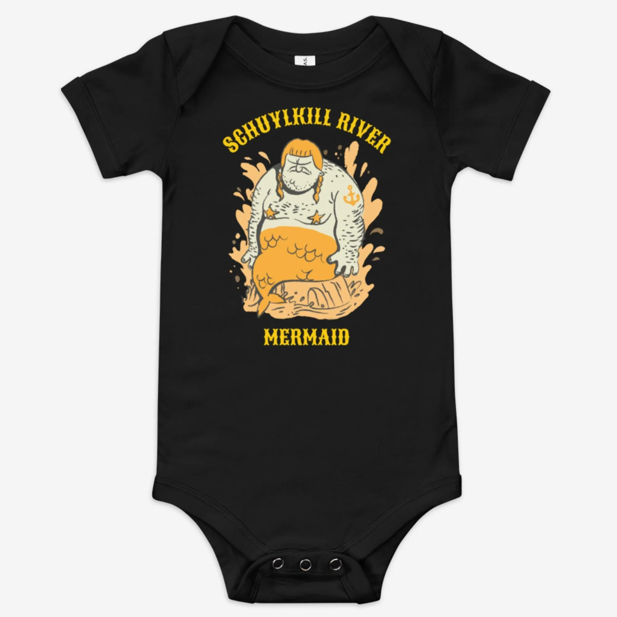 "Schuylkill River Mermaid" Baby Onesie