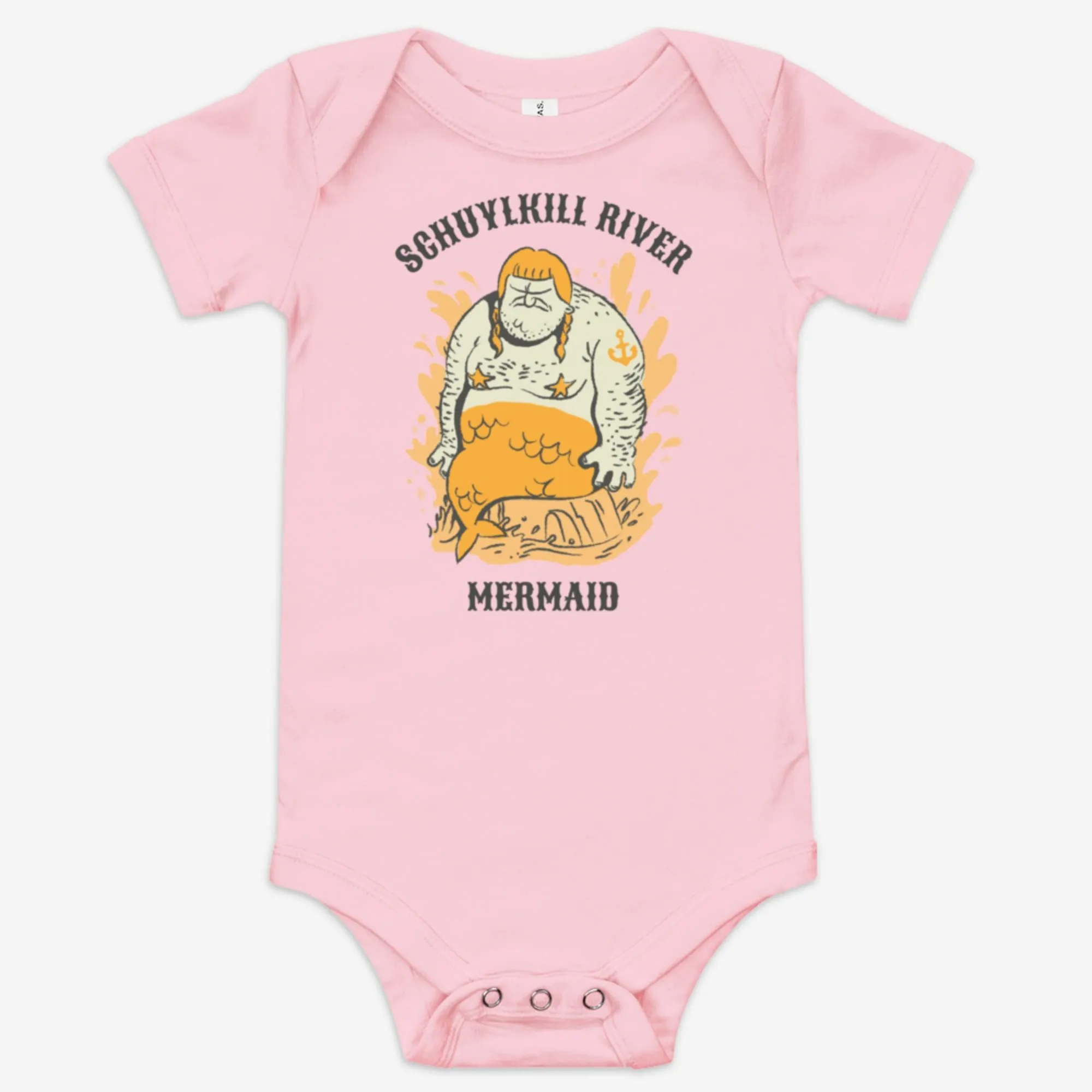 "Schuylkill River Mermaid" Baby Onesie