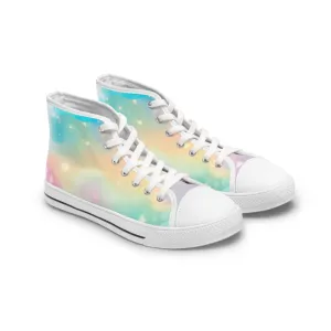 Rainbow Fantasy Background Women's High Top Sneakers