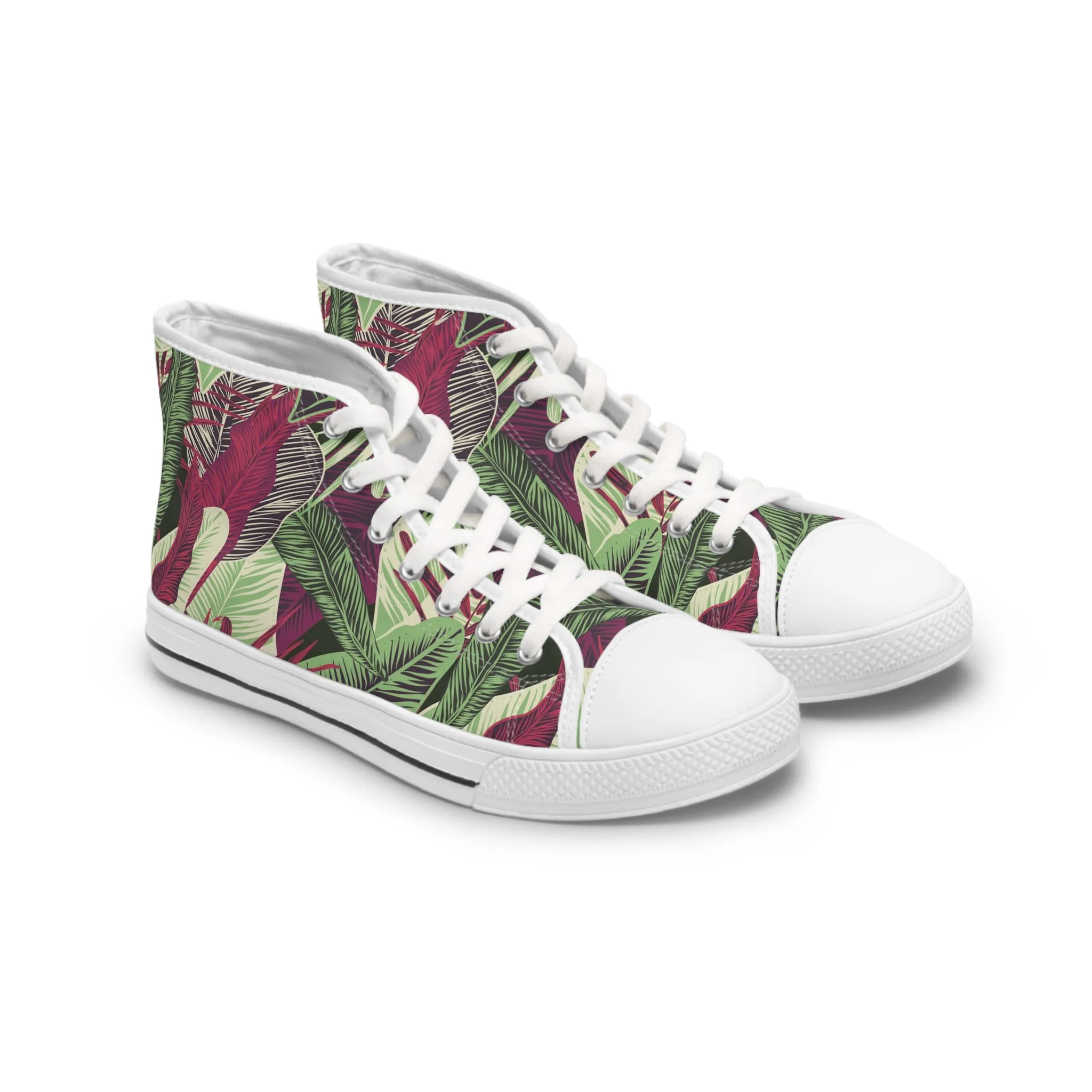 Rainforest Rhythm Women's High Top Sneakers