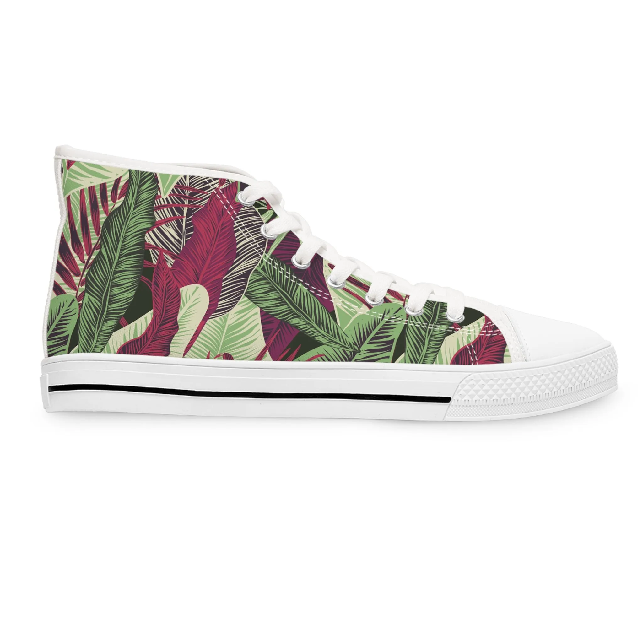 Rainforest Rhythm Women's High Top Sneakers