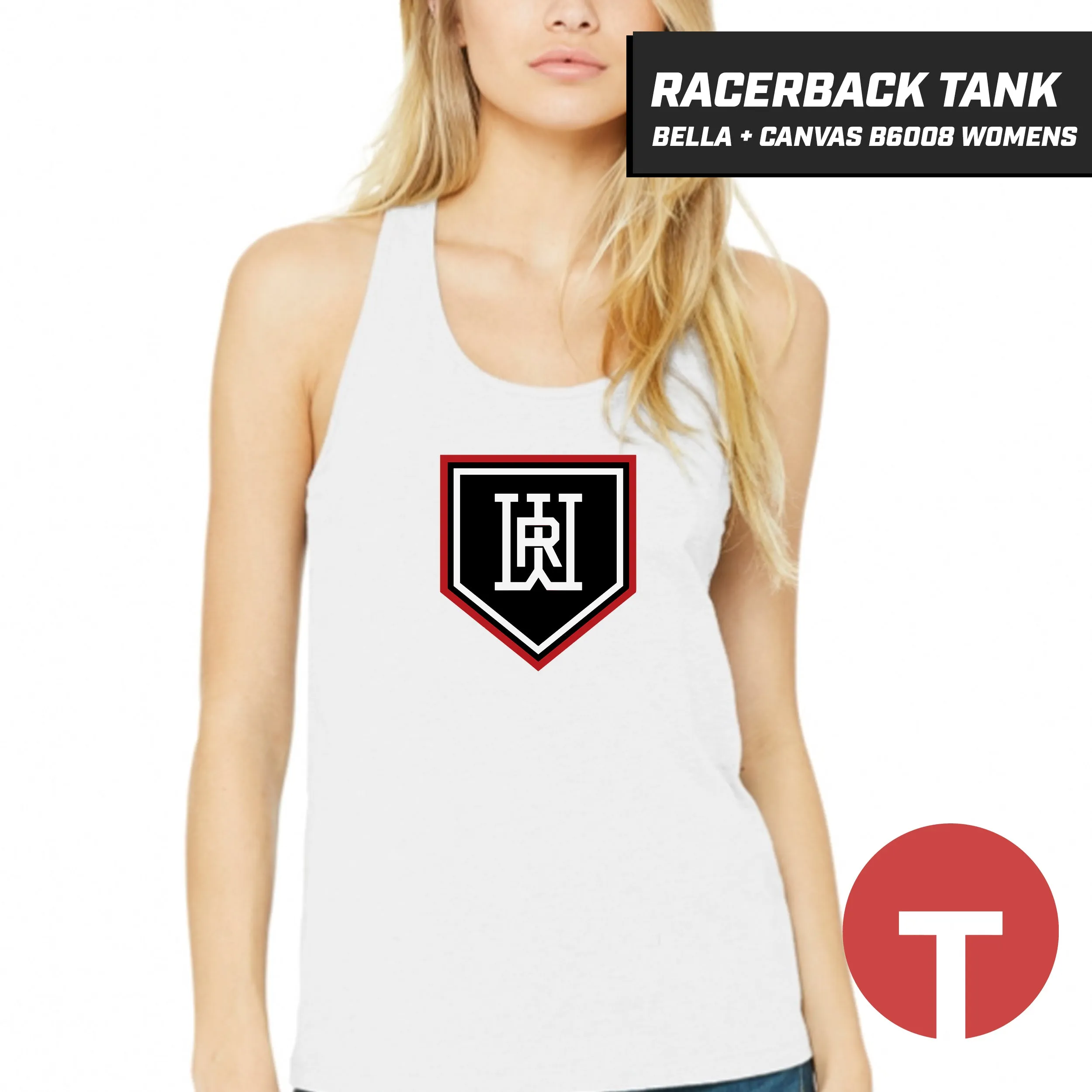 Rapids Baseball - Bella   Canvas B6008 Women's Jersey Racerback Tank - LOGO 5