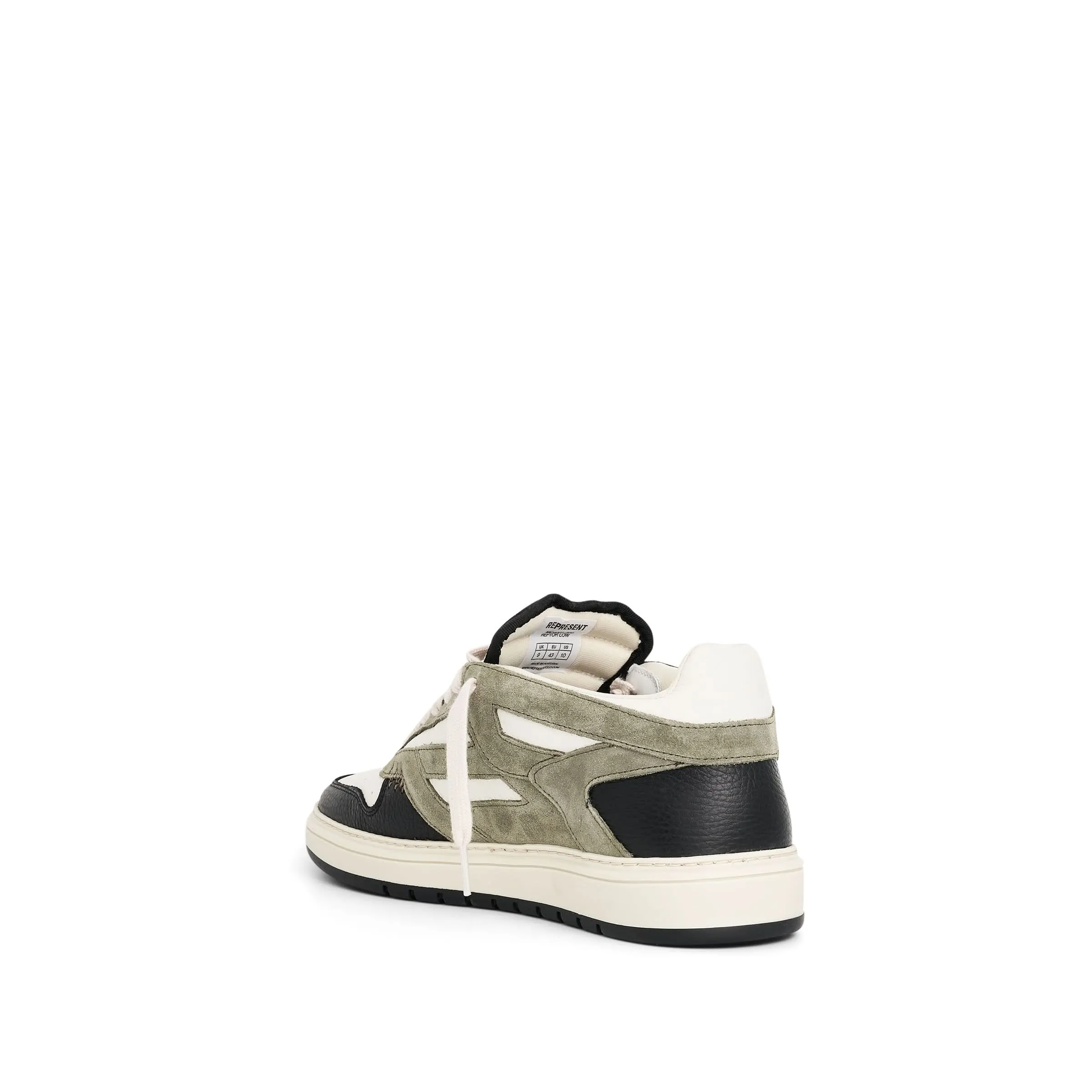 Reptor Low Sneaker in Khaki/Black