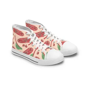 Rhubarb Women's High Top Sneakers