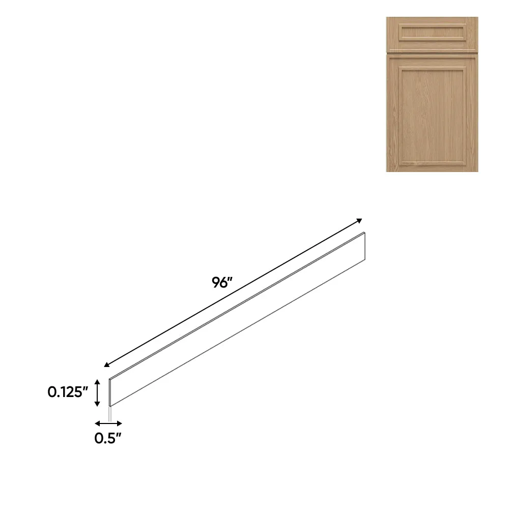 RTA - Elegant Shaker Oak - Plywood Toe Kick - 96"L x 0.12"T