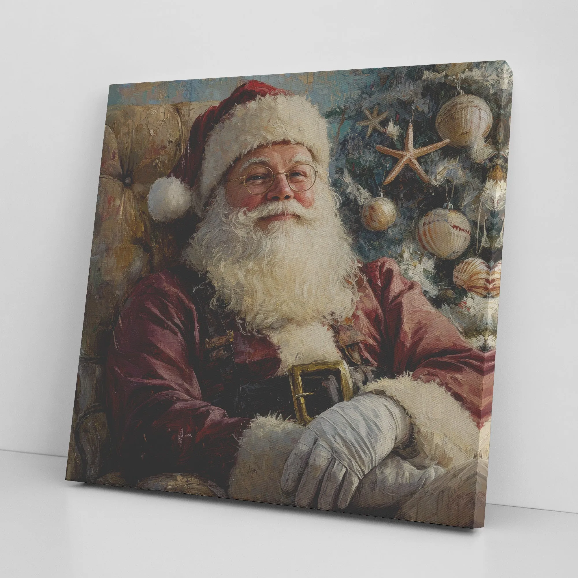 Santa Art - Traditional Touch of Coastal