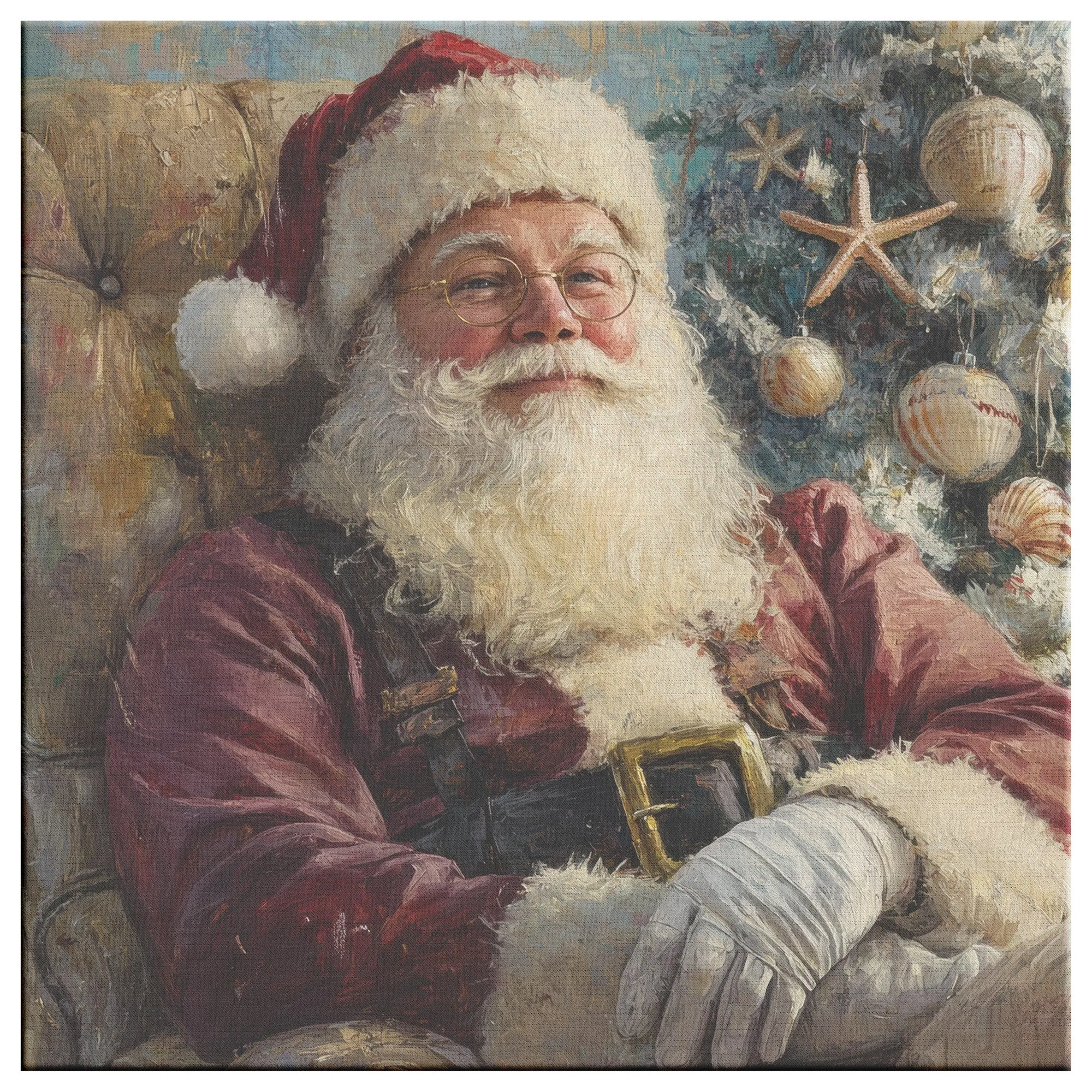 Santa Art - Traditional Touch of Coastal