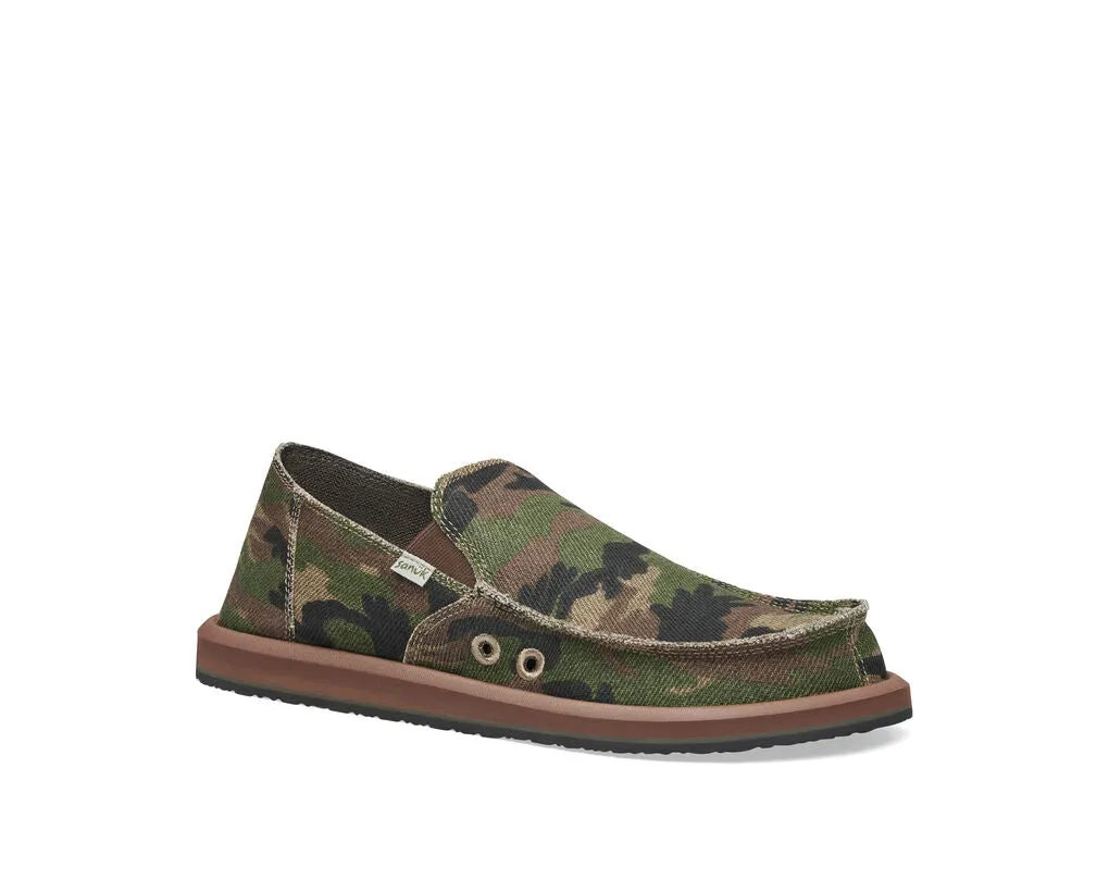 Sanuk Vagabond Camo Shoe-Woodland Camo