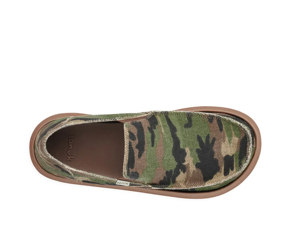 Sanuk Vagabond Camo Shoe-Woodland Camo