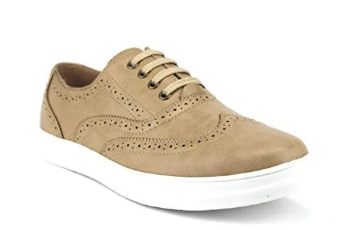 Scans Men's 63305 Classic Wing Tip Lace up Sneakers