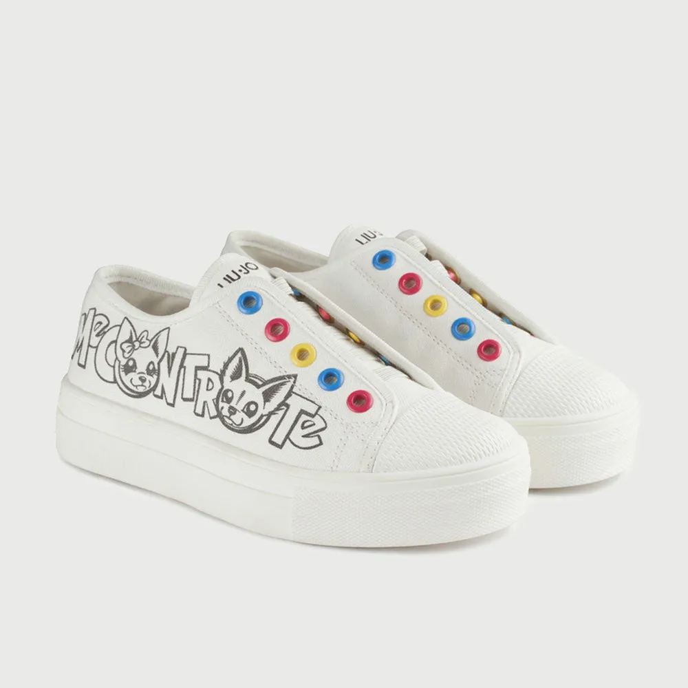 Scarpe Bambino LIU JO Sneakers Me Contro Te colore Milk