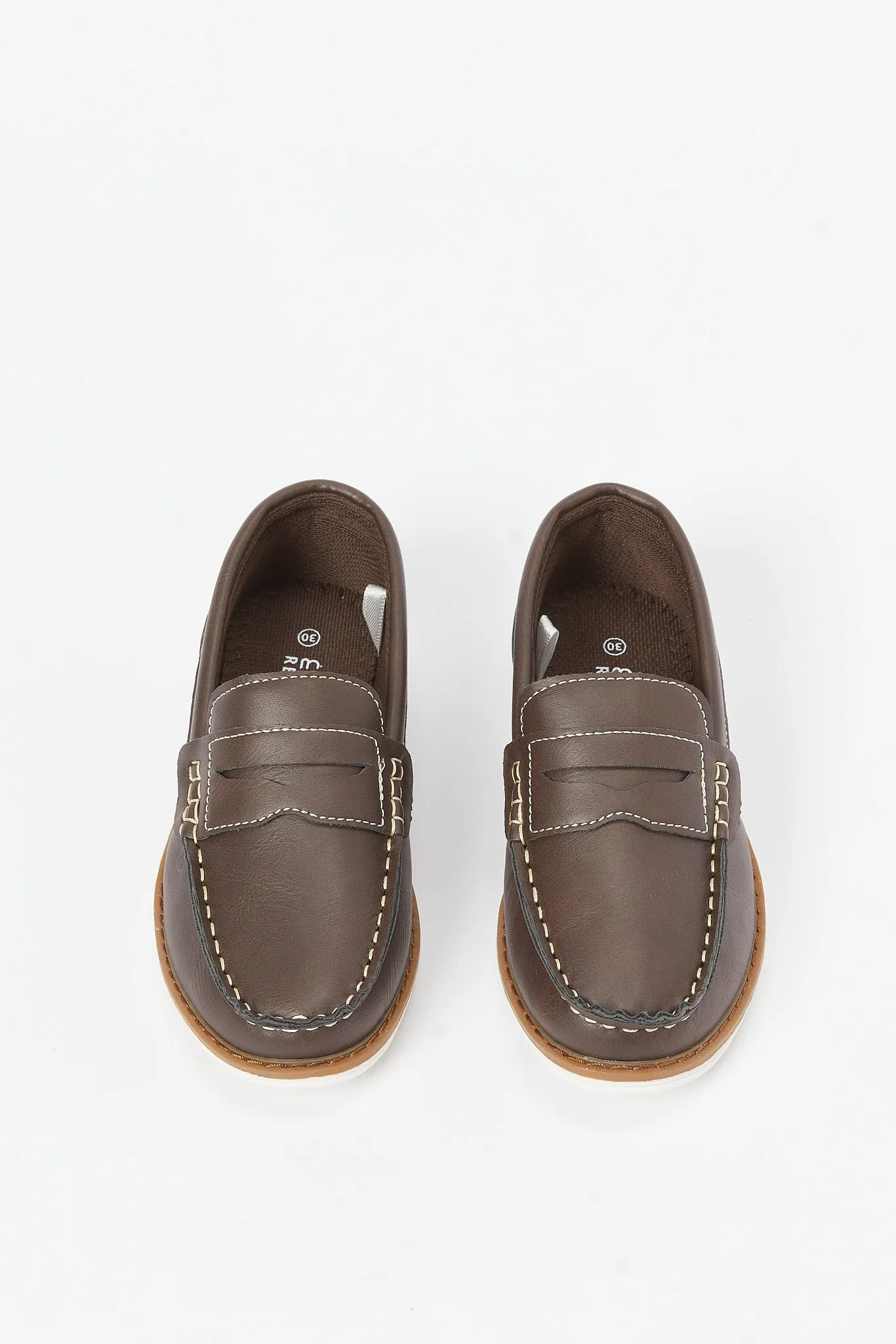 Senior Boys Brown Penny Loafer