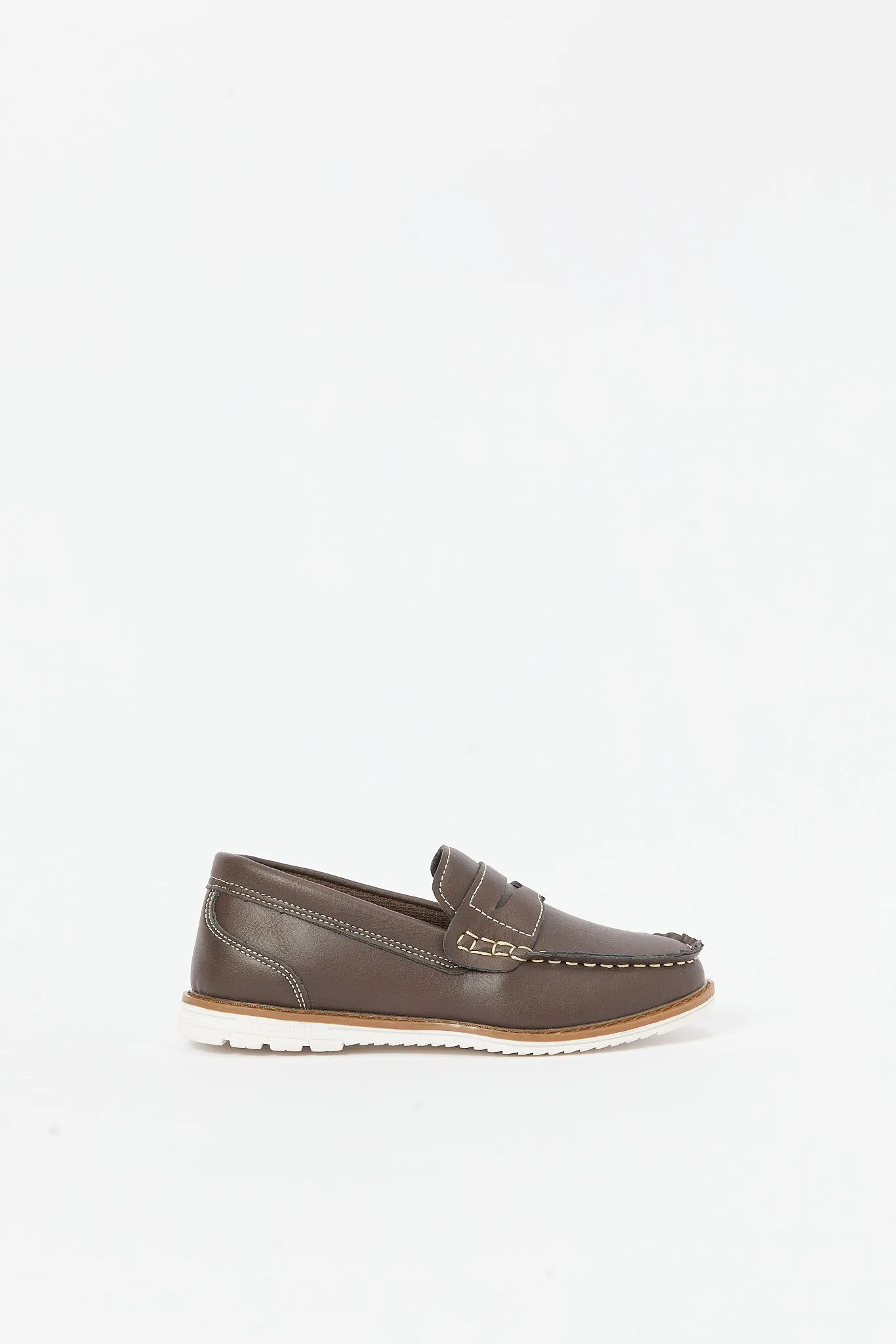 Senior Boys Brown Penny Loafer