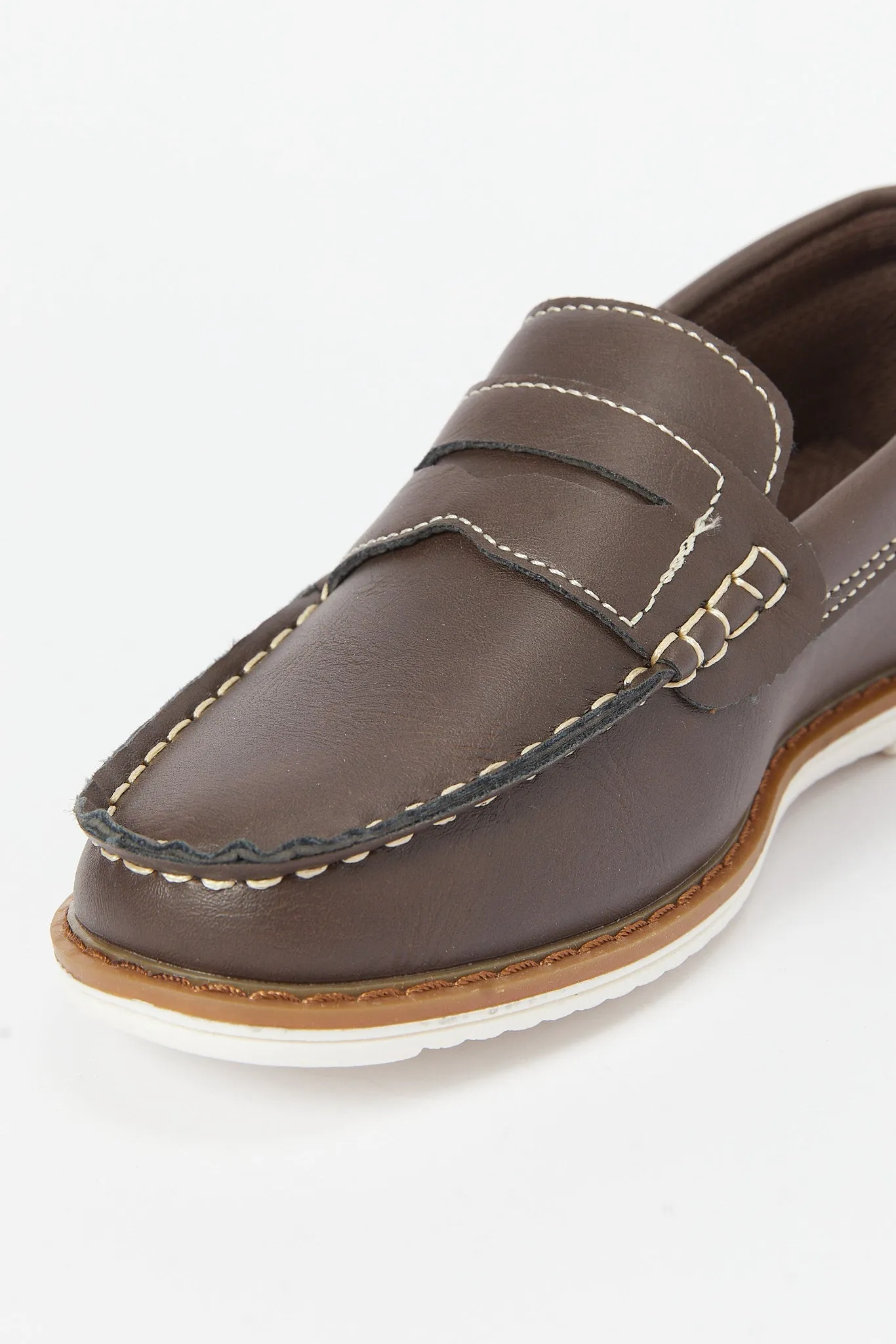 Senior Boys Brown Penny Loafer