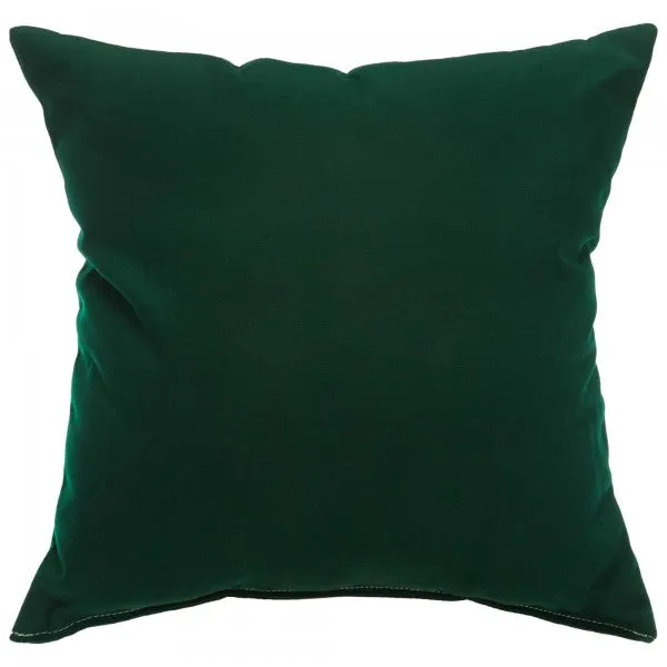 Sunbrella 18"X18" Square Throw Pillow - Canvas Forest Green