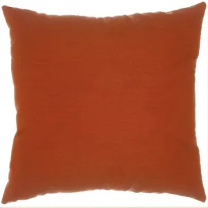 Sunbrella 24"X24" Square Designer Pillow - Canvas Brick