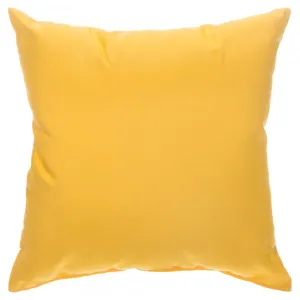 Sunbrella 24"X24" Square Throw Pillow - Canvas Sunflower Yellow