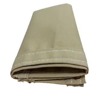 Tan Polyester Waterproof Canvas - 6' x 8'