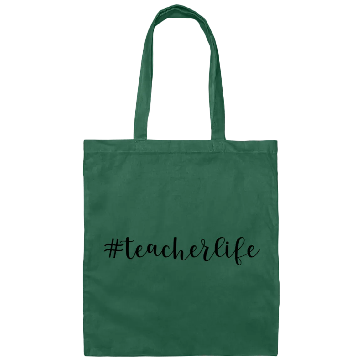 #TeacherLife Canvas Tote Bag