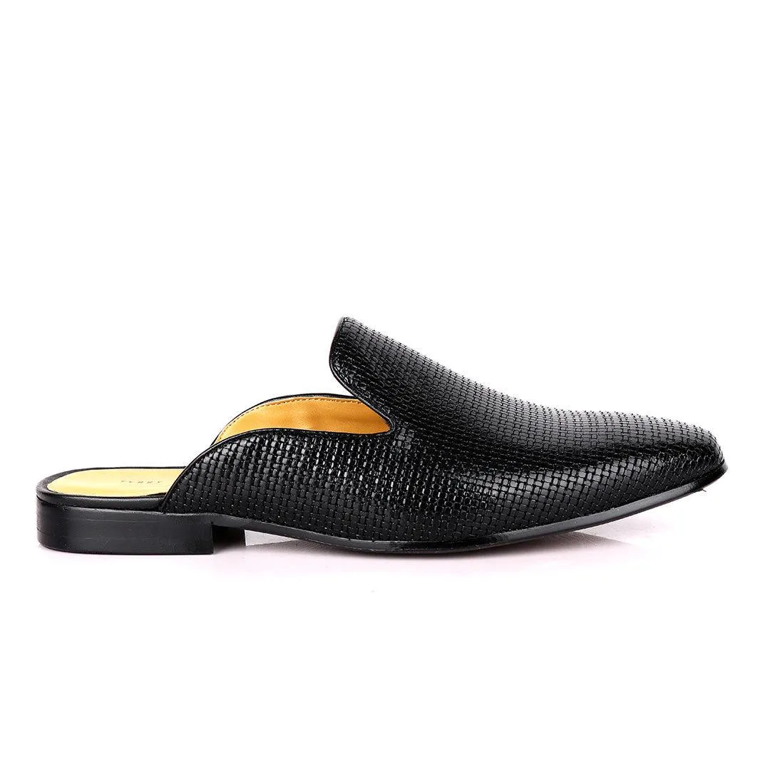 Terry Taylors Wet Mole Black Leather Half Shoe