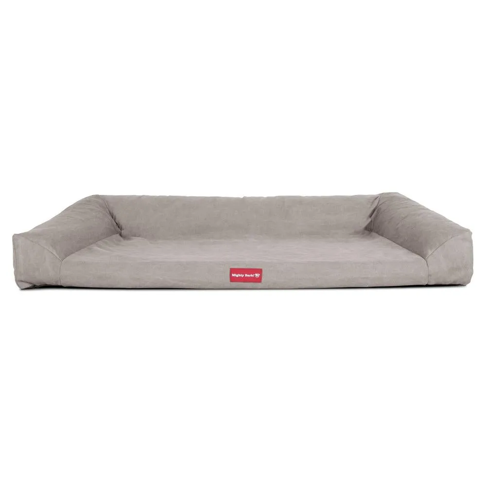 The Sofa Orthopedic Memory Foam Sofa Dog Bed - Canvas Pewter