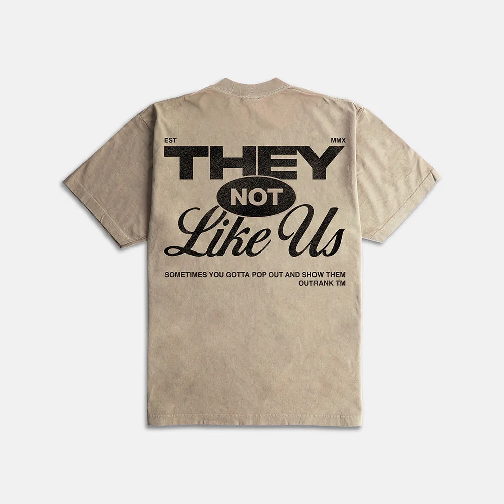 They Not Like Us Ultra Heavyweight T-shirt Oatmeal