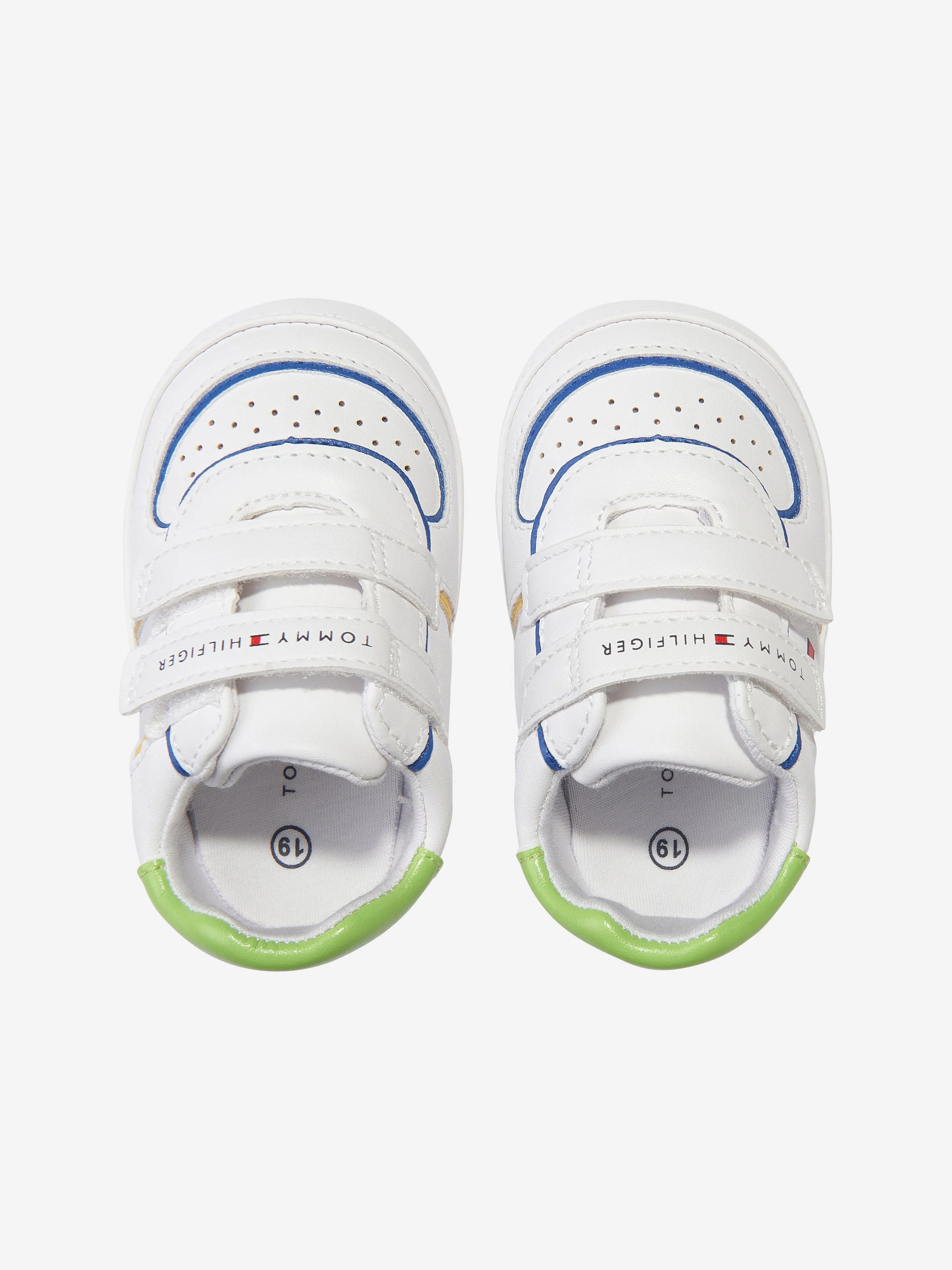 Tommy Hilfiger Baby Boys Velcro Trainers in White