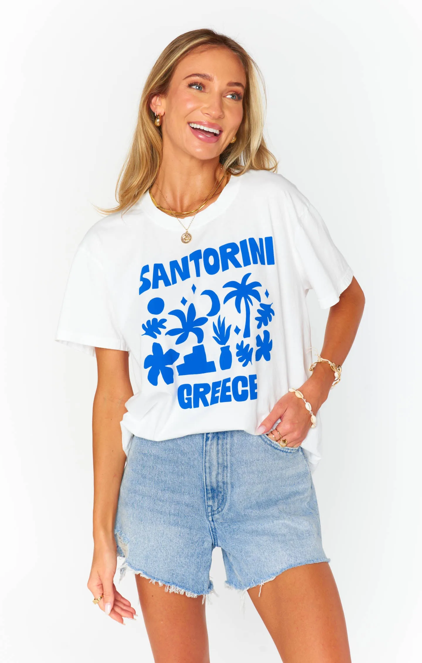 Travis Tee ~ Santorini Graphic