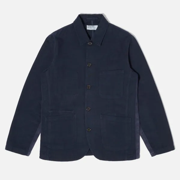 Universal Works Bakers Jacket - Navy Canvas