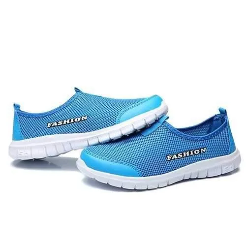 US Size 6.5-11 Men Breathable Mesh Slip On Casual Sneakers