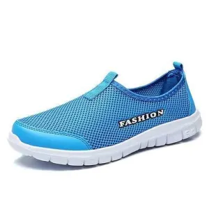 US Size 6.5-11 Men Breathable Mesh Slip On Casual Sneakers